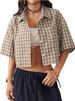 K New Women's Short Five Quarter Sleeved Top Shirt_ecoleips.com