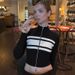 2025 Autumn Winter New Fashion Color-Block Zipper Cardigan Slim Fit Long Sleeve Sweater Wholesale_ecoleips.com