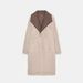 Women's Clothing Luxury Two-Sided Faux Fur Coat With Oversized Lapel - Reversible Long Coat For Women, Winter Fashion Outerwear (Black, Camel)_ecoleips.com