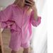 Women's Clothing Versatile Shirt Elastic Waist Shorts Cotton Linen Two Piece Set_ecoleips.com