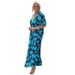 Summer Fashion Women's V-Neck Printed Short-Sleeved Loose Casual Dress_ecoleips.com