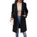 Fur Coat For Autumn/Winter Season, Solid-Color Design With Elegant Commuting Cardigan Style_ecoleips.com