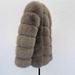 Plus Size Faux Fur Coat Women's Winter Fashion Coat Elegant Long Sleeve Office Wear (S-XXXL, Dusty Rose/Custom) - Eco-Friendly Luxe Outerwear_ecoleips.com