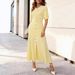 Women's Clothing Summer Bubble Short Sleeve Dress Hollow Out Lace Collar Slimming Knit A Line Gown New Style_ecoleips.com