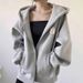 High-end Brand Jimo Pure Cotton Hooded Sweatshirt For Women, Autumn And Winter Zip-up Baseball Jacket, Fleece-lined,_ecoleips.com