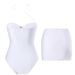 Women's Clothing Sexy Bikini Swimsuit With Alloy 3D Flower Shaped Jewelry Buckle Heart Gardenia Decoration Regular Fit For All Seasons_ecoleips.com