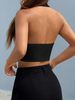 Women's Versatile Fashion V-Neck Halter Neck Vest Hot Girl Outerwear_ecoleips.com