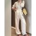 White Linen Old Money Style Women's Shirt, New Spring/summer Collection, Loose Fit, Slimming, High-end Cotton-linen_ecoleips.com