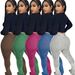 Women's Clothing Style Women's Slim Fit Slouch Pants Fuzzy Texture Breathable Highly Elastic Fashion Casual Versatile_ecoleips.com