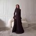 Autumn New Women's Retro Cross-Border Slim Waist Dress European And American Style Semi High Neck Elegant Clothing for Ladies_ecoleips.com