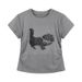 Women's Oversized Shoulder Short Sleeve T-Shirt Summer Design Niche Style Hot Girl Top_ecoleips.com