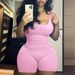 Women's Clothing Sleeveless Backless Waist Cinching Jumpsuit Solid Color High Waist Tight Sports Yoga Jumpsuit_ecoleips.com