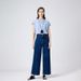 Coolmei Women's 9/10 Length Straight-Leg Pants, 2025 Spring New Style, Non-Stretch, Back Pocket, High-Waisted, Slimming_ecoleips.com