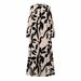 Muslim Women's Long Sleeve Floral Dress Black Modest Elegant Maxi Dress with Embroidery Detail_ecoleips.com