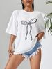Women's Casual round Neck Short Sleeve T-Shirt Multi-Color Solid Loose Printed Top European American Style Fashion Sports_ecoleips.com