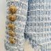 Women's Clothing Autumn And Winter New Fashion Double Breasted Flow Edge Tweed Mid Length Suit Jacket_ecoleips.com