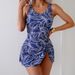 Modest Tankini Swimsuit Dress – Floral Print, Built-in Bra & UPF 50+ (S-XXL, Quick-Dry Polyester, Conservative Swimwear For Beach & Resort)_ecoleips.com
