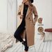 "Women's Classic Mid-Length Coat – Stylish Winter Overcoat With Large Lapel & Button Pockets, Elegant & Warm Outerwear"_ecoleips.com