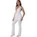 51673 Women's Summer New Tie Strap Chest Wrap Backless Halter Sexy Long Pants Set_ecoleips.com