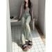 American-style Micro-flared Jeans For Women, Spring And Autumn, High-waisted, Stretchy, Petite-friendly, Slimming,_ecoleips.com