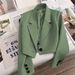 K Short Women's Suit Jacket With A New High-end Design Sense And Versatile Blazer Coat._ecoleips.com