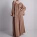 Aria Basics Aria Basics Cross-Border European And American Early Autumn High-End French Style Lazy Long Robe Women's Homewear Solid Color Loose_ecoleips.com