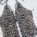 Women's Clothing One Piece Bikini Bikini Leopard Print Hollow Strap One Piece Swimsuit_ecoleips.com