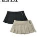 Women's Clothing Design Fashion Casual Style All Match Retro Pleated Skirt_ecoleips.com