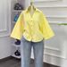 Women's Clothing Fashion Lapel Casual Shirt Loose Fit Summer Style Niche Top Blouse_ecoleips.com