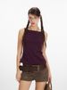 Women's Solid Colour Camisole Top Slim Fit Sexy Sleeveless Cotton Summer Vest_ecoleips.com