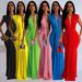 Women's Clothing Sexy Dress With Solid Color_ecoleips.com