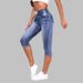 Cross-border European And American Best-selling Women's Jeans, High-elasticity, Elastic Waist, Drawstring, High-waisted,_ecoleips.com