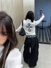Vintage Gothic Style Embroidered Cross Stand Collar Jacket For Women, Autumn Slim Fit Short Versatile Top Trendy_ecoleips.com