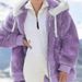 Women's Warm Winter And Autumn Fleece Zipper Hooded Jacket Wholesale_ecoleips.com