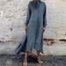 Women's Clothing Cotton And Linen Literary Style Lapel Ladies Dress Female Model All Match_ecoleips.com