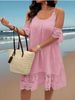 Plus-Size Simple Elegant Versatile Lace Women's Dress_ecoleips.com