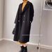 "Double-Faced Wool Cashmere Coat – Mid-Length Audrey Hepburn Style Overcoat, Drop Shoulder Winter Coat For Women"_ecoleips.com