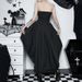WY23108 Women's Elegant Strapless Gothic Dress Summer New Arrival Dark Style Slim Fit Waist Cinching Sexy Skirt_ecoleips.com