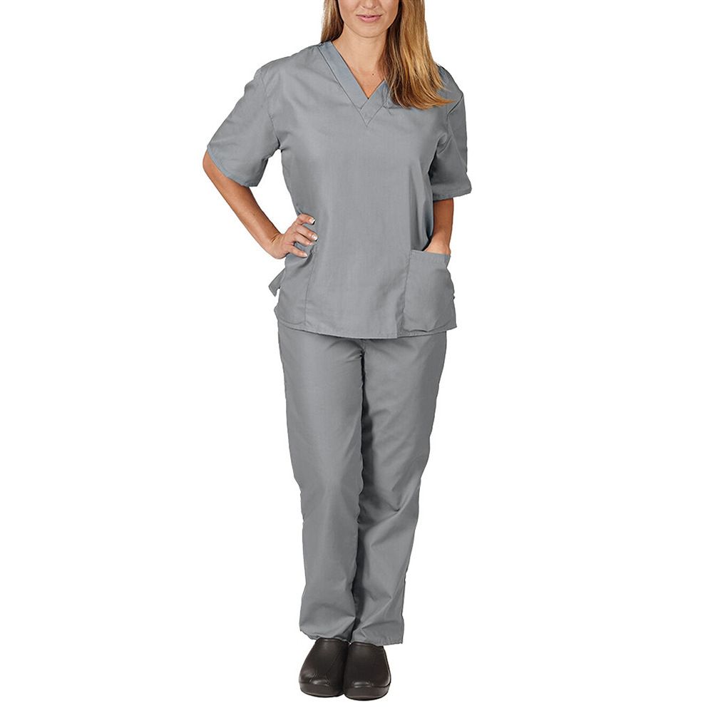Women's Clothing Hand Washing Clothes Thin Male Doctor Work Clothes Female Nurse Scrub Clothes Split Suit_ecoleips.com