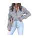 Aria Basics Aria Basics Cross-border European And American Foreign Trade Women's Clothing, New Spring-summer Linen-cotton Washed Striped_ecoleips.com