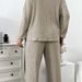 European Style Streetwear Casual For Women, Autumn 2023 New High-End Design Sweatshirt And Wide-Leg Pants Two-Piece Set_ecoleips.com