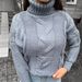 Chunky Cable-Knit Turtleneck Sweater – Oversized Acrylic Pullover In Earth Tones_ecoleips.com