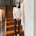 Stylish Rhinestone-Embellished Stretch Leggings - Faux Denim Design, High Waist, Skinny Fit, Comfortable & Versatile For Women_ecoleips.com