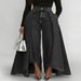 2027 Fashion European-USA Style Cowboy Pants Women Mid Waist Denim-Like Long Swing Pure Color Jeans S-3XL_ecoleips.com