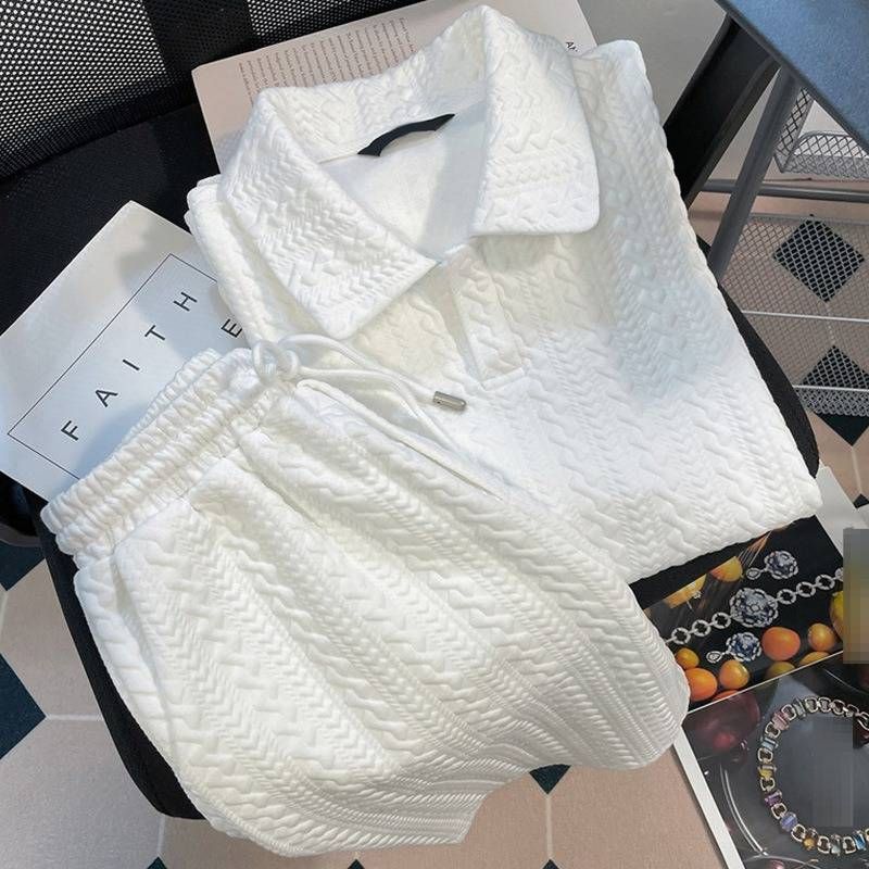 Women's Casual Sports Two-Piece Set High-End Streetwear Complete Age Set New Internet Celebrity Summer Suit_ecoleips.com