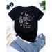 European And American Clothing With Round Neck, New Casual Dandelion Floral Plus-size Women's Wear_ecoleips.com