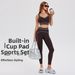 High Waist Nude Yoga Pants for Women Sports Training Fitness Hip Lift Pilates Outer Wear Fashionable Nine Point Cross Border_ecoleips.com