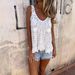 Spring Summer Mesh Hollow Out Lace Camisole Vest Sexy Cover Up Top With Lace Trim Russian Style Women's Clothing_ecoleips.com