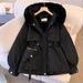 Women's Clothing winter new Korean style fashion Warm jacket cotton jacket thickened plus velvet large size warm coat_ecoleips.com