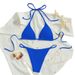 European And American Foreign Trade Sexy Bikini Swimsuit Women's Sling Tight Three-point High Waist Triangle Beach Swimsuit_ecoleips.com